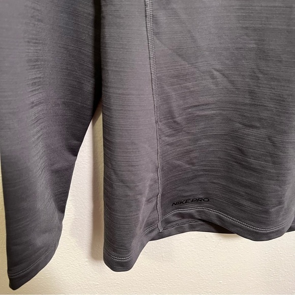 Nike Pro Dri-FIT Mock Collar Training T-Shirt Iron Grey M - Picture 7 of 12